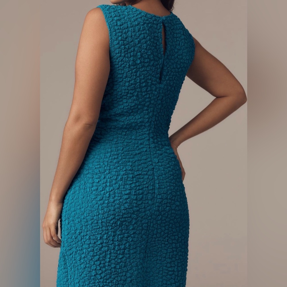 New! Anthropologie Textured Mini Shift Dress - Picture 2 of 7